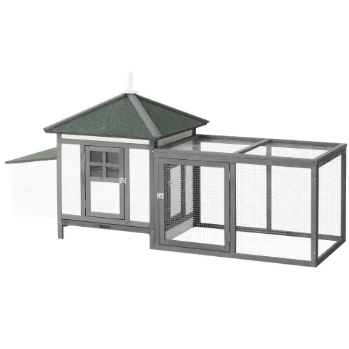 Wooden Chicken Coop with Nesting Boxes