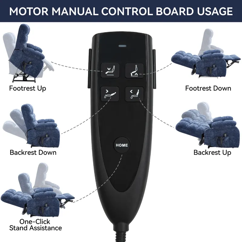 Lift Recliner Chair Heat Massage Dual Motor Infinite Position Up — photo 8