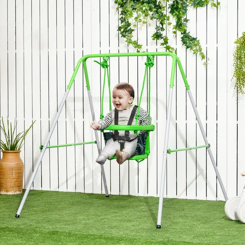 Toddler Swing Set with Metal Stand