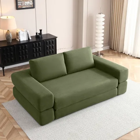 81 Convertible Sofa Bed β 3 in 1 Folding Floor Couch Corduroy