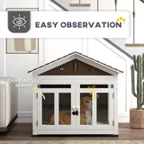 40"L Wooden Dog House Outdoor Indoor for Small — photo 8