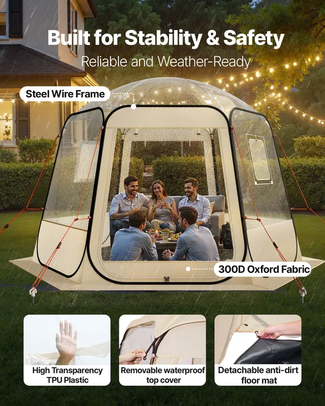 Pop Up Bubble Tent — 10 X 9.2 Ft Waterproof & UV-Resistant — photo 2