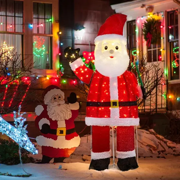 6FT Lighted Santa Christmas Yard Decorations — photo 4