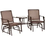 Outdoor Glider Chairs with Coffee Table — photo 1