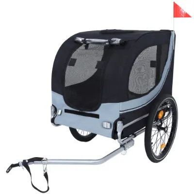 Large Folding Bike Trailer for Dogs 120LB Capacity All-terrain β photo 8