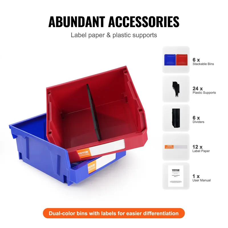 Plastic Storage Bin — (11-Inch X 11-Inch X 5-Inch) — photo 5