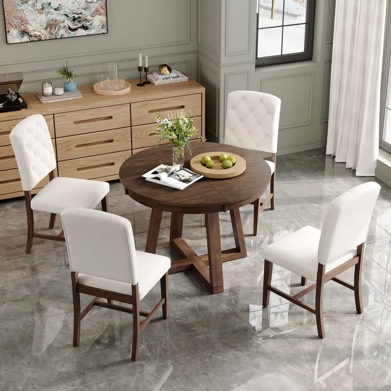 TREXM 5-Piece Retro Functional Dining Set — photo 3