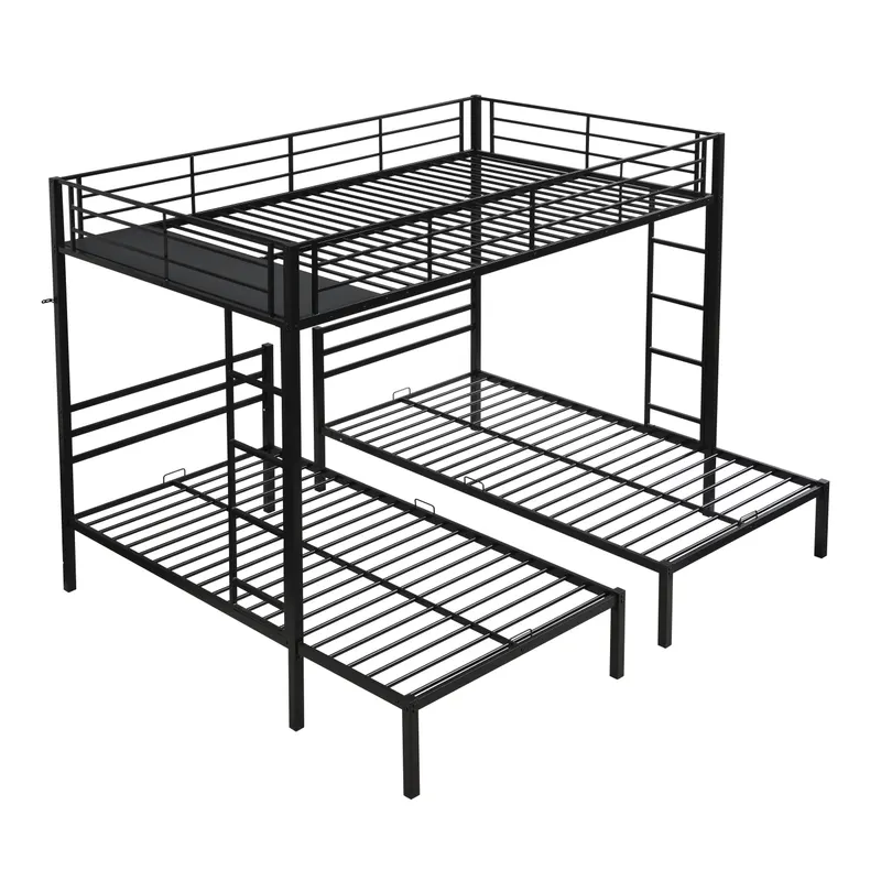 Full Over Twin Over Twin Bunk Bed — photo 5