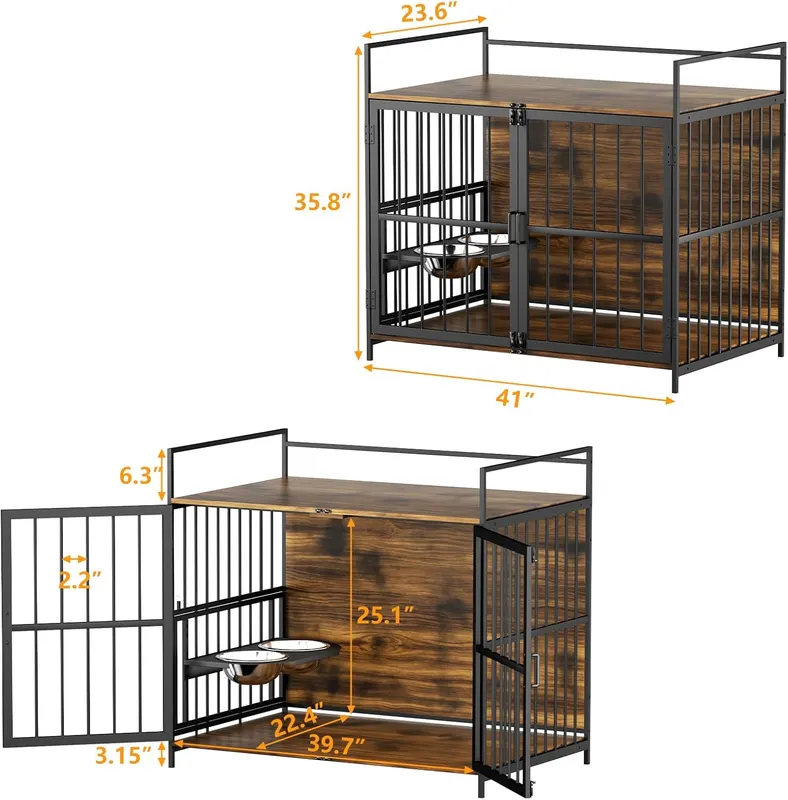 Dog Crate Furniture-style Cages for Large Dogs Indoor Heavy Duty — photo 2