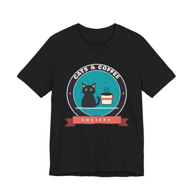 Cats And Coffee Society T-Shirt