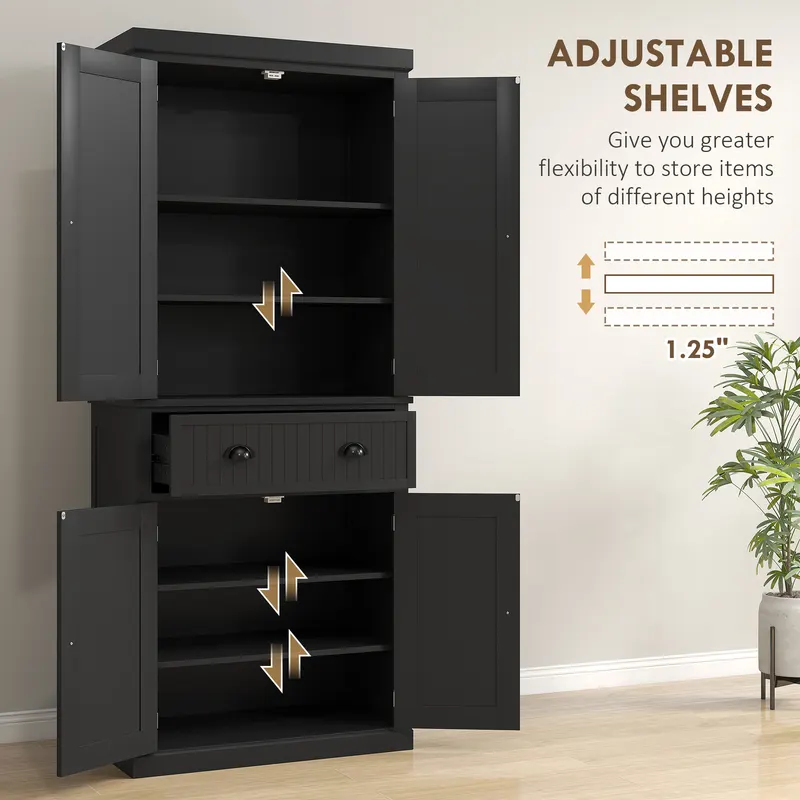72" Kitchen Pantry Storage Cabinet — photo 5