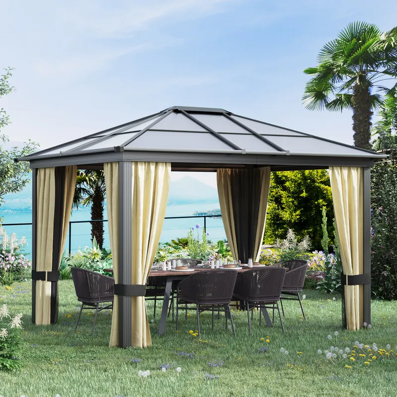 Hardtop Gazebo Canopy with Polycarbonate Roof β photo 6