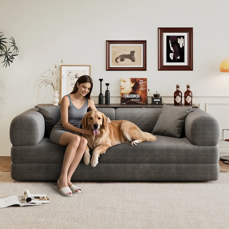 78.8 Compression Sofa β Convertible Floor Sofa Bed-with Pillow β photo 4