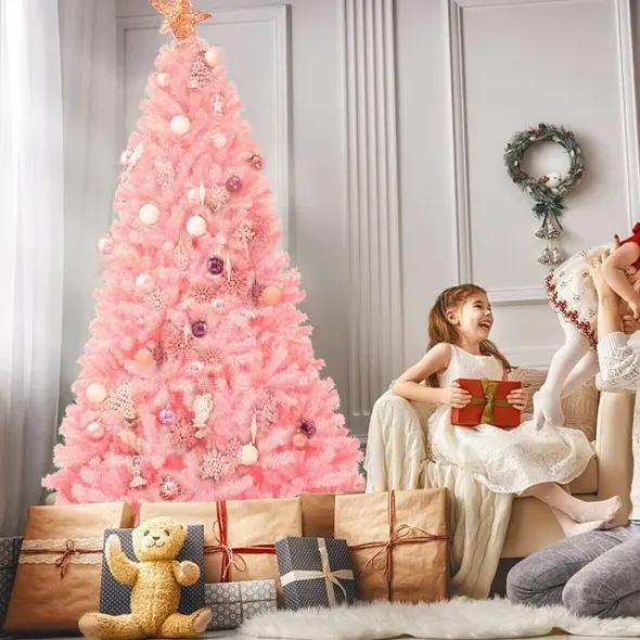 7.5 Feet Hinged Artificial Christmas Tree Full Fir Tree β photo 6