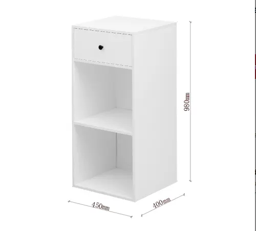 Simple Design White Storage Cabinet with Drawers — photo 2