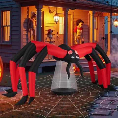 10ft Wide 5ft Tall Giant Halloween Inflatable Spider