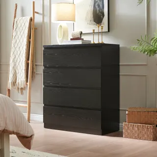 4 Drawer Dresser — Modern Storage Chest of Drawers