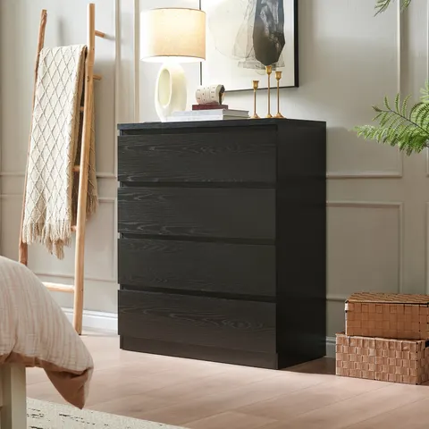 4 Drawer Dresser — Modern Storage Chest of Drawers