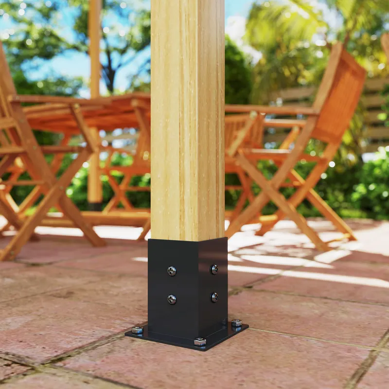 Pergola Kit — 15° Slanted Pergola Bracket Kit with 3-Way — photo 8