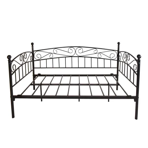 Metal Daybed Frame Multifunctional Mattress Foundation Bed Sofa — photo 2