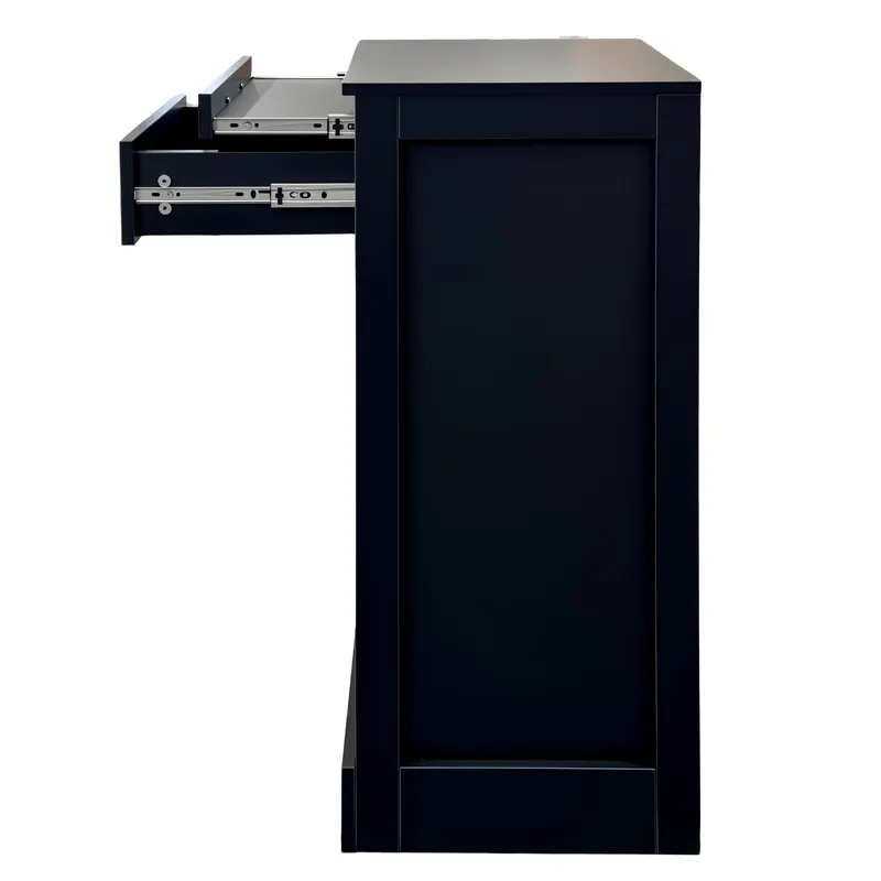 Black Color Modular 24 Wine Bar Cabinet Buffet Cabinet — photo 2