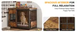 Wooden Dog Crate Furniture — Large Dog Kennel with Storage Top — photo 3