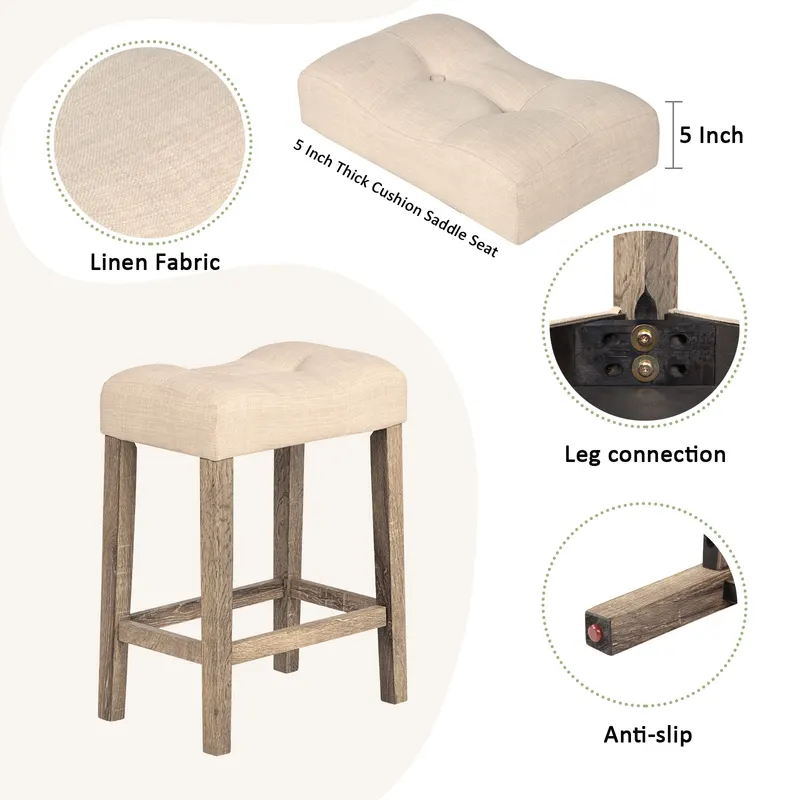 4-Piece Bar Table Set with Power Outlet — photo 4