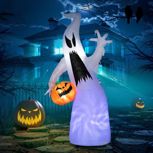 HOMCOM 5.9 Halloween Inflatable Outdoor Decoration Ghost — photo 5