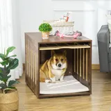 Furniture Style Dog Crate End Table with Removable Door Panel — photo 2