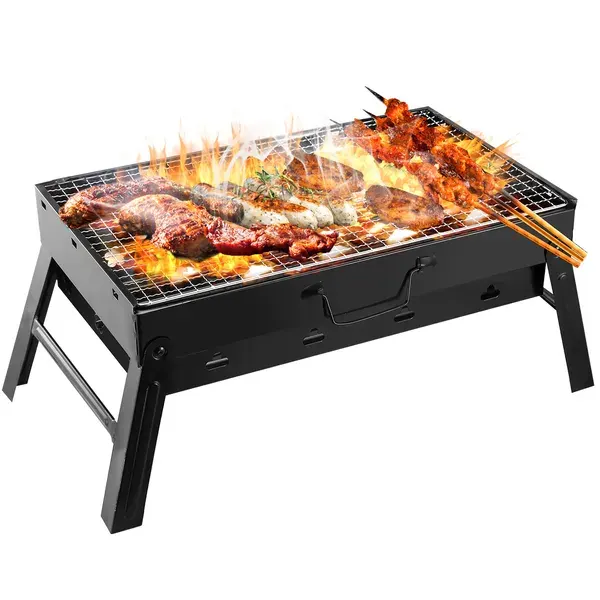 Foldable Smoker Grill Portable Lightweight BBQ Charcoal Grill — photo 3
