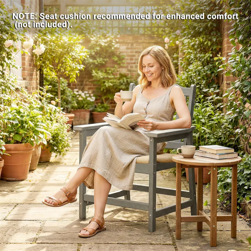 2 Piece All-weather Patio Chairs — photo 3