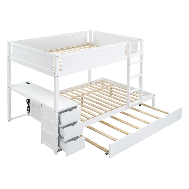 Full-over-full Bunk Bed with Twin Size Trundle β photo 3