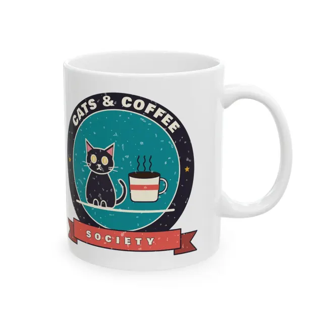 Cats And Coffee Society Mug