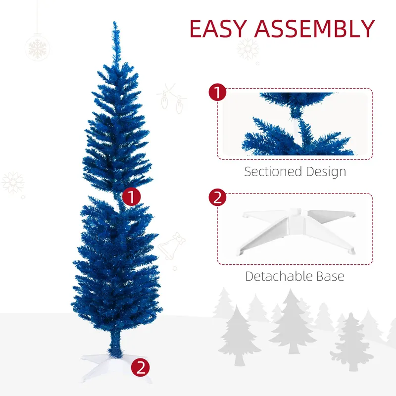 5ft Pencil Christmas Trees — Skinny Artificial Christmas Tree — photo 3