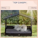 Wicker Dog House Outdoor with Canopy — photo 6