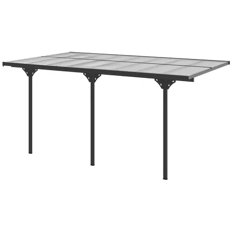Outdoor Polycarbonate Pergola — Transparent UV Blocking Awning