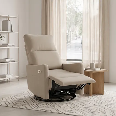 Power Swivel Recliner Chair — 270° Swivel Rocker Chair