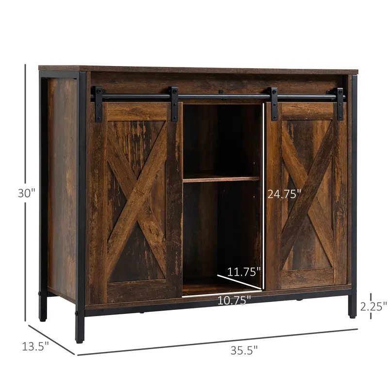 Industrial Sideboard Buffet Cabinet — photo 8