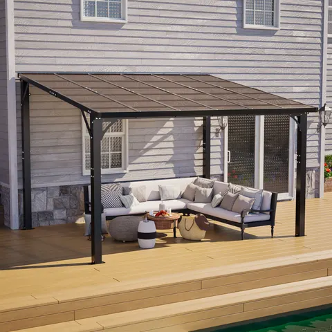 Hardtop Gazebo β Outdoor Patio Pergola with Tinted Polycarbonate