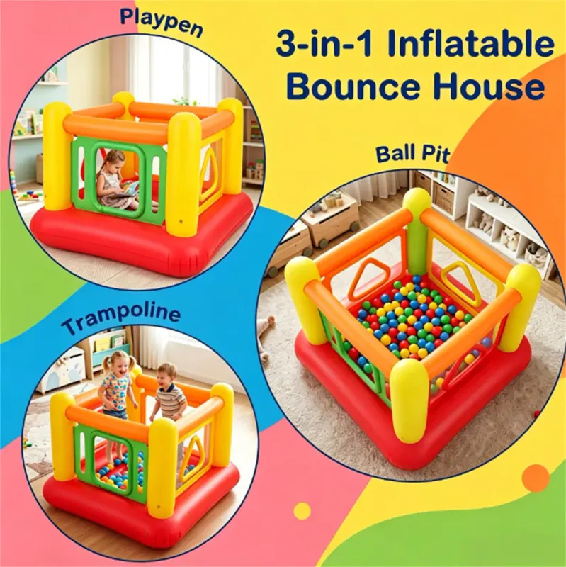 3-in-1 Inflatable Bounce House — photo 5