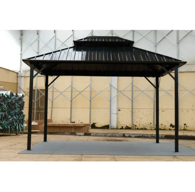 Color Steel Tile Double-roof Pavilion Gazebo — photo 8