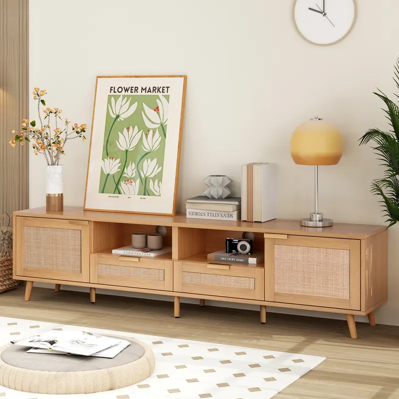 Rattan TV Stand for TVs Up to 85'' β photo 6