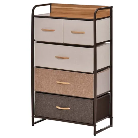 5-Drawer Fabric Dresser Tower β 4-Tier Storage Organizer
