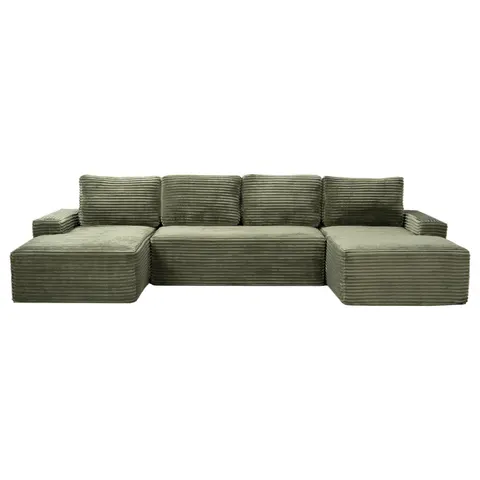 Compressible U-shaped Sectional Sofa Set