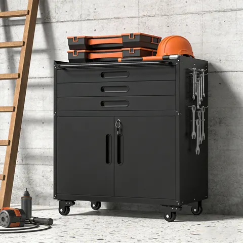 34.3 Rolling Metal Tool Cabinet