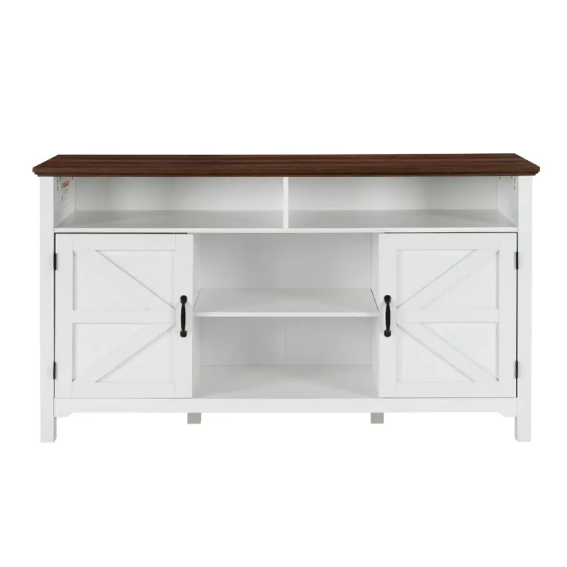 Farmhouse Sideboard Buffet Cabinet with Hinged Barn Doors — photo 3