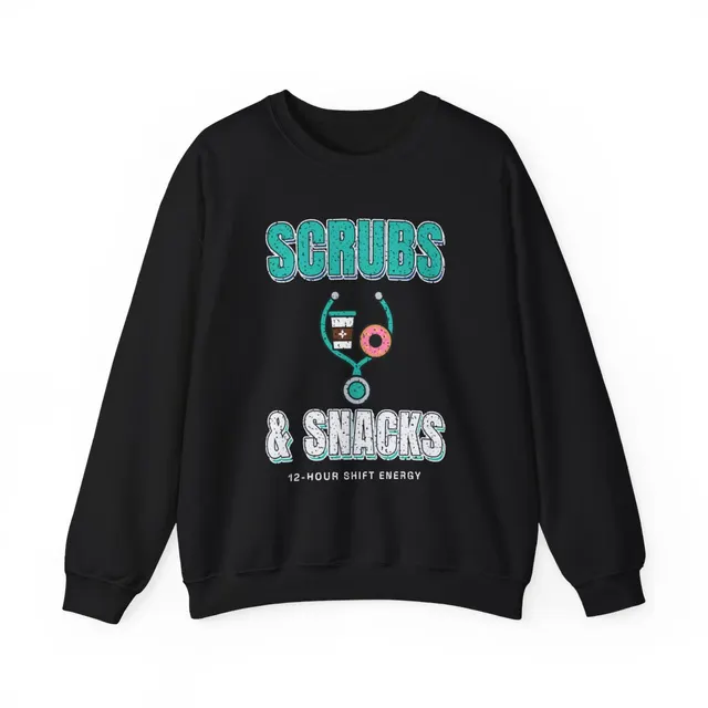 Scrubs and Snacks Crewneck Sweatshirt