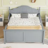 Full Size Bed for Kids — Wood Full Platform Bed with Headboard — photo 5