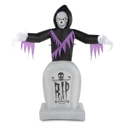 8ft Garden 3pcs LED String Lights Grim Reaper and Grave