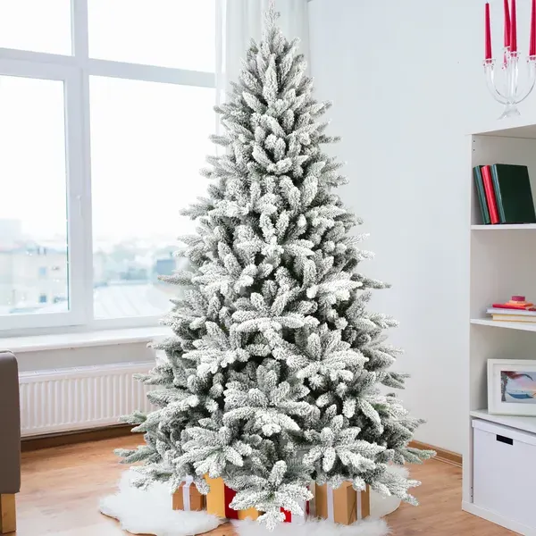 7FT Unlit Christmas Tree β Hinged Artificial Trees 1514 Premium β photo 5